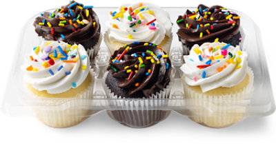 Buttercream Cupcakes Assorted 6 Ct