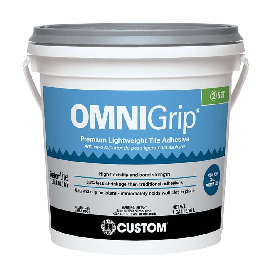 Custom Building Products Omnigrip 1 Gal. (4 Qt.) Premium Lightweight Adhesive For Tile And Stone