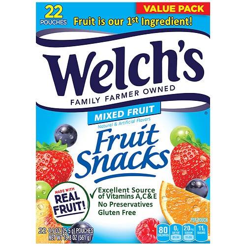 Order Welch's Fruit Snacks Mixed Fruit - 0.9 oz x 22 pack food online from Walgreens store, Chino on bringmethat.com
