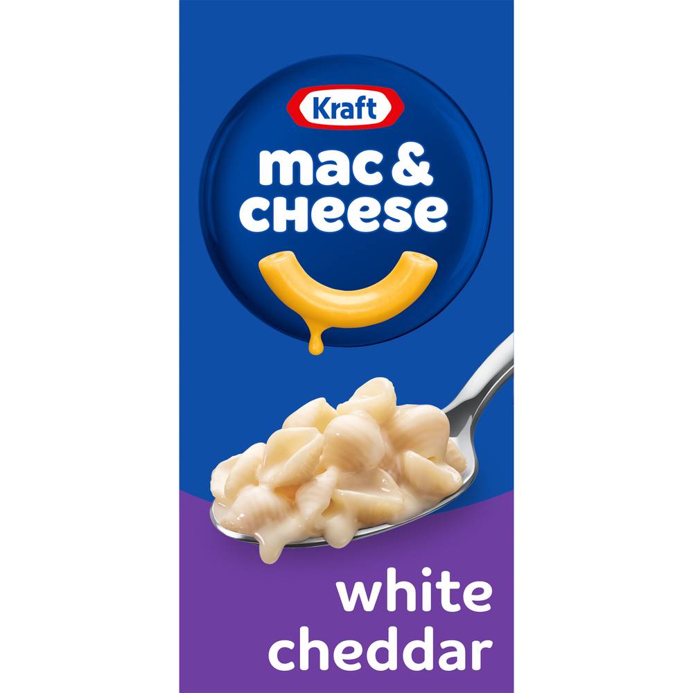 Kraft White Cheddar Macaroni & Cheese Dinner Pasta Shells