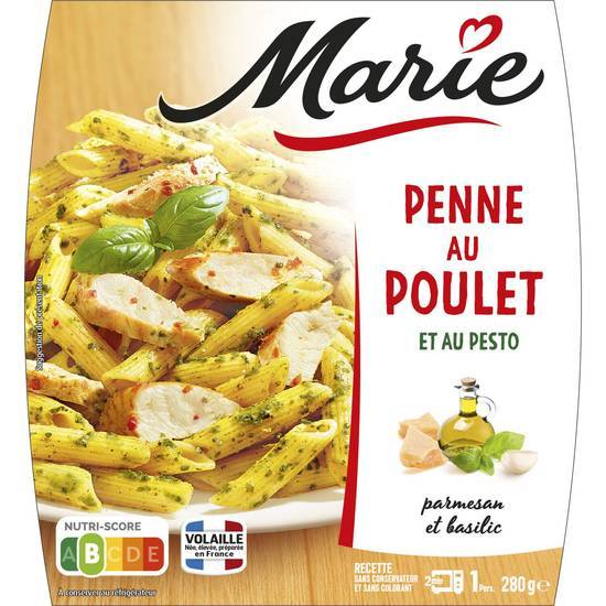 Marie - Penne au poulet et au pesto, parmesan - basilic (280g)