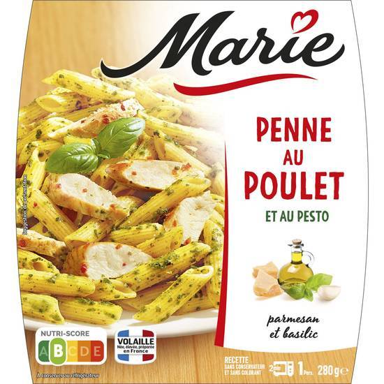 Marie - Penne au poulet et au pesto (parmesan - basilic)