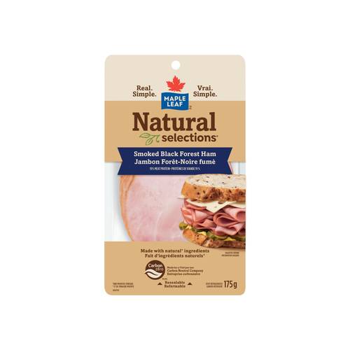 Maple Leaf Natural Selections Deli Sliced Smoked Ham Black Forest 175 g