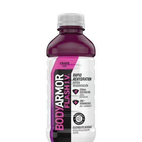 Bodyarmor Flash I.v. Rapid Rehydration Electrolyte Beverage (20 fl oz) (grape)