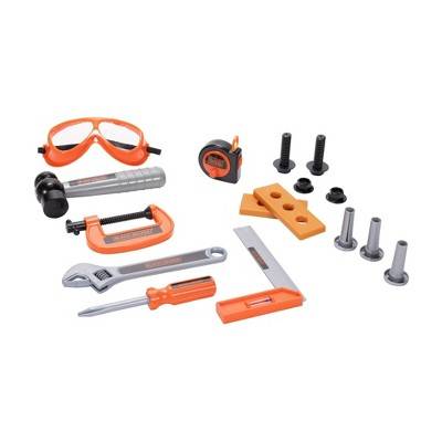 BLACK + DECKER  16pc Tool Set for Kids with Realistic Features includes Goggles