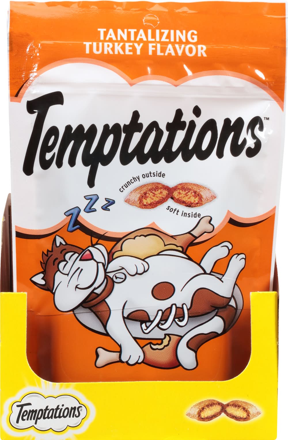 Temptations Crunchy Outside Soft Inside Treats For Cats, Tantalizing Turkey (3 oz)
