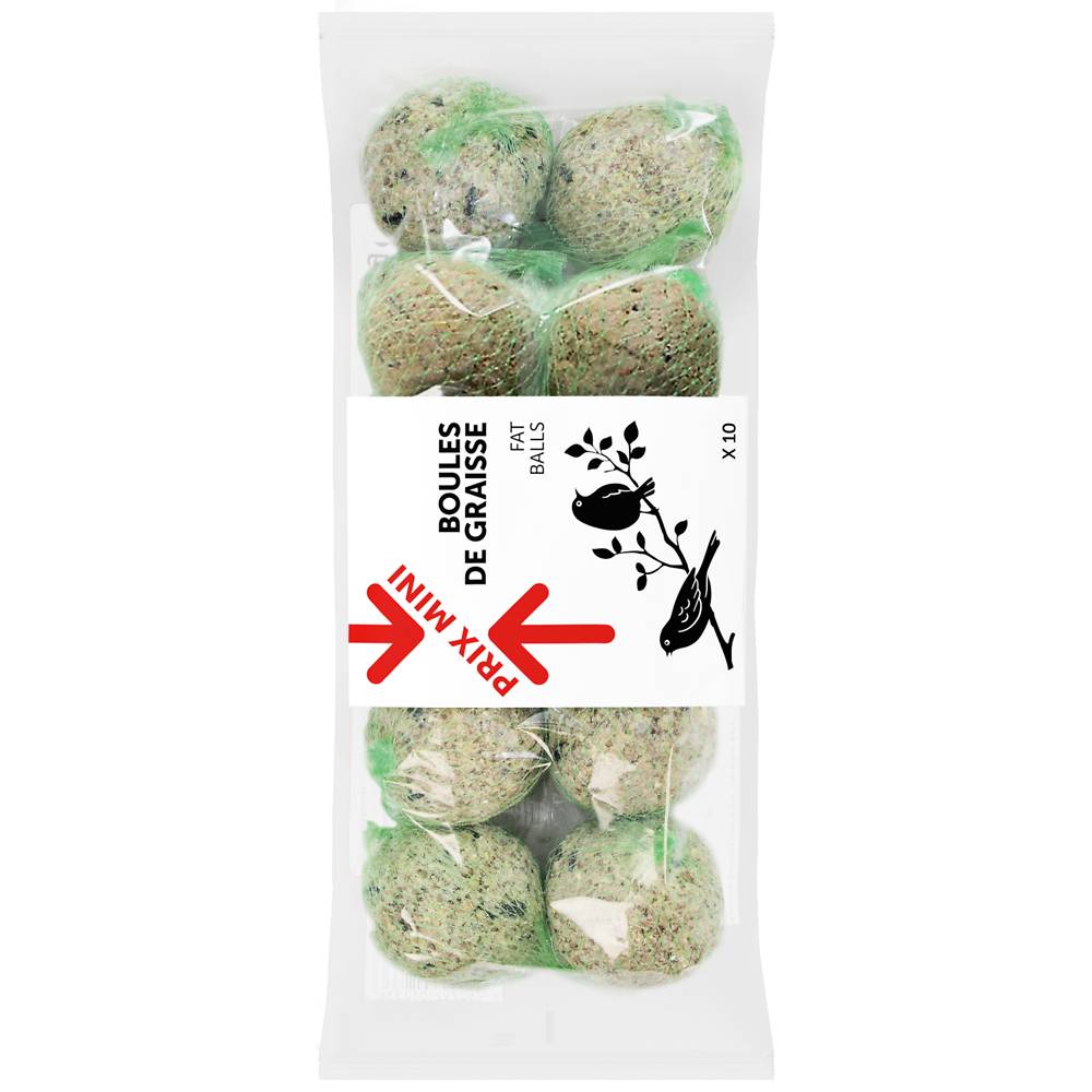 Prix Mini - Boules de graisse pour oiseaux de la nature (900g)