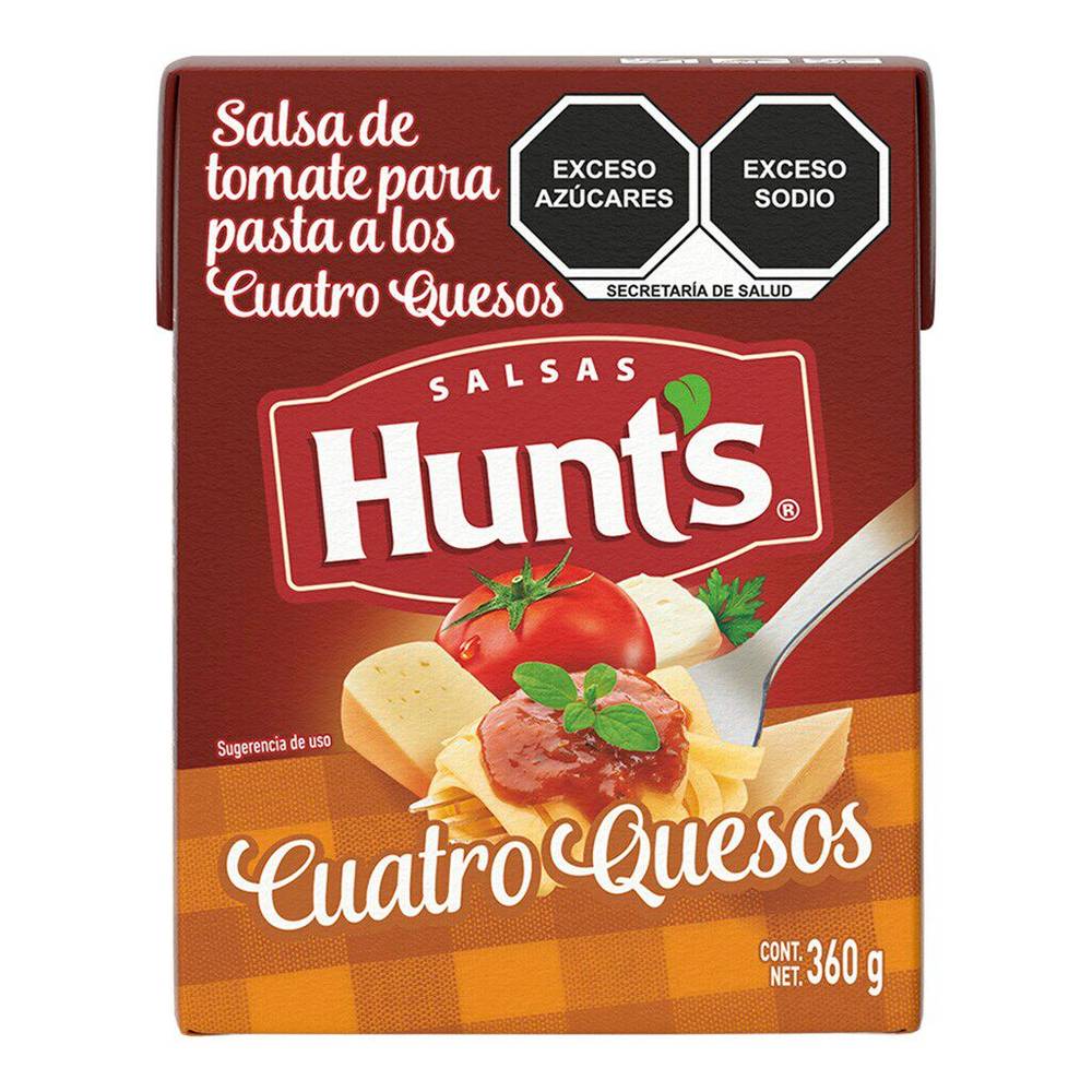 Hunt's salsa a los cuatro quesos (cartón 360 g)