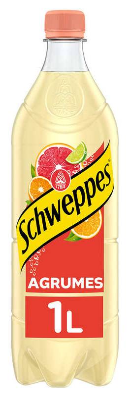 Schweppes Agrumes Boisson Gazeuse La Bouteille De 1 L