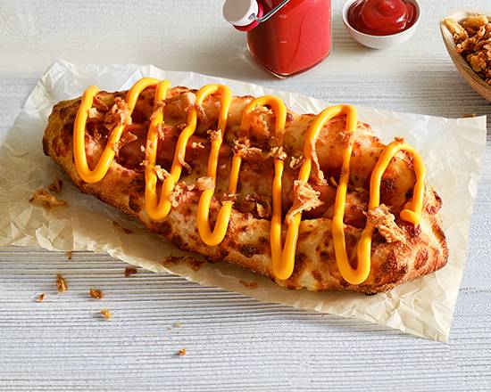 Domino's HOT-DOG : Le Cheddar & Crispy Onions  (Nouveau) 🌭