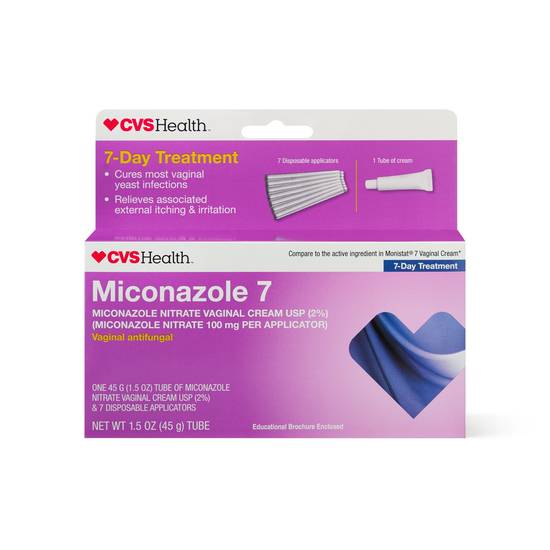 CVS Health Miconazole 7 Day Vaginal Treatment Cream, 1.59 OZ