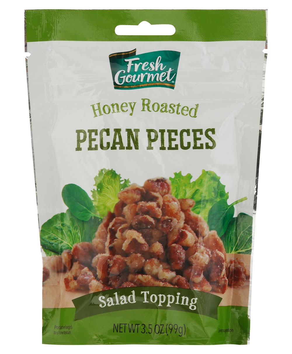 Fresh Gourmet Honey Roasted Pecan Pieces (3.5 oz)