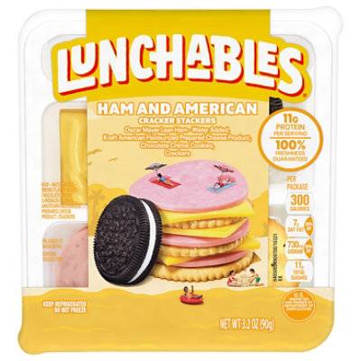 Oscar Mayer Lunchables Ham & American Cheese Cracker Stackers - 3.2 Oz