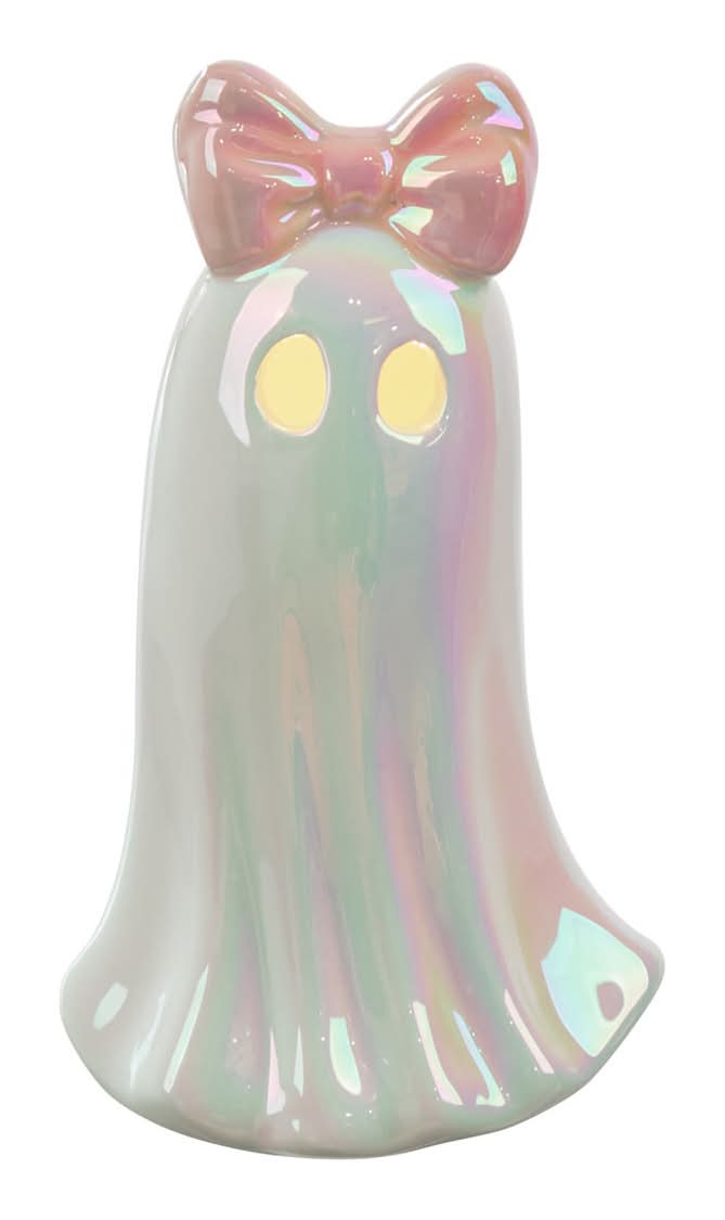 Halloween Iridescent Light Up Ghost Assorted Styles Tabletop Decor
