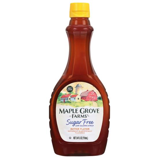 Maple Grove Farms Sugar Free Butter Flavor Syrup (24 fl oz)