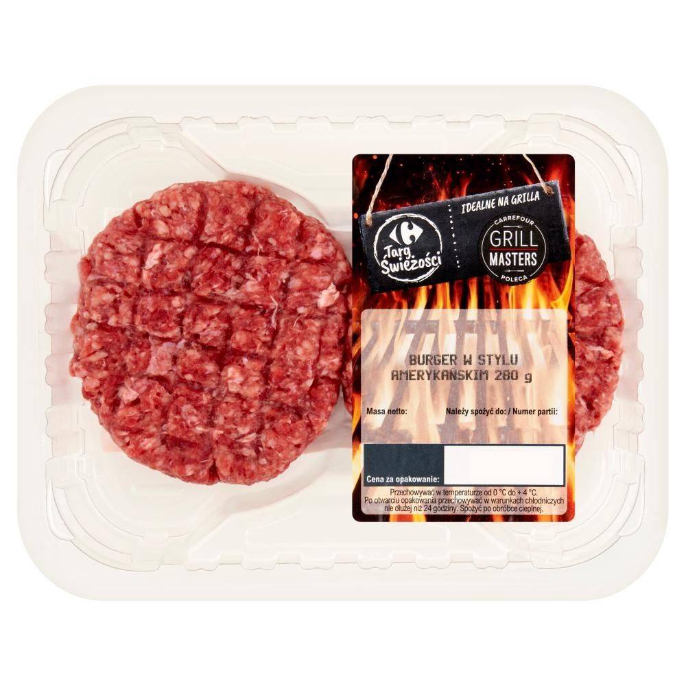 Carrefour Targ Świeżości Burger w stylu amerykańskim 280 g