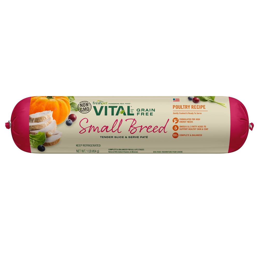Freshpet Vital Grain Free Small Breed Dog Food (poultry)