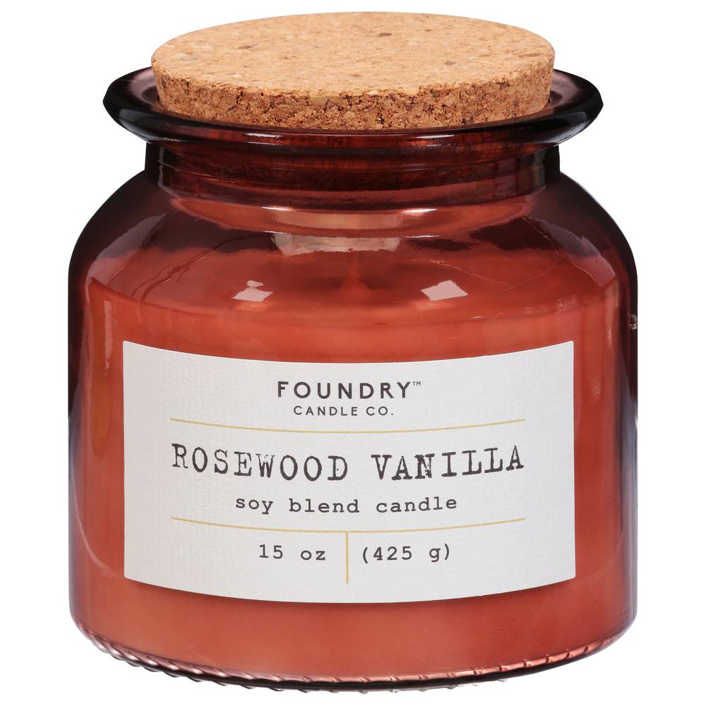 Foundry Typewriter Candle Rosewood Vanilla, 15 oz