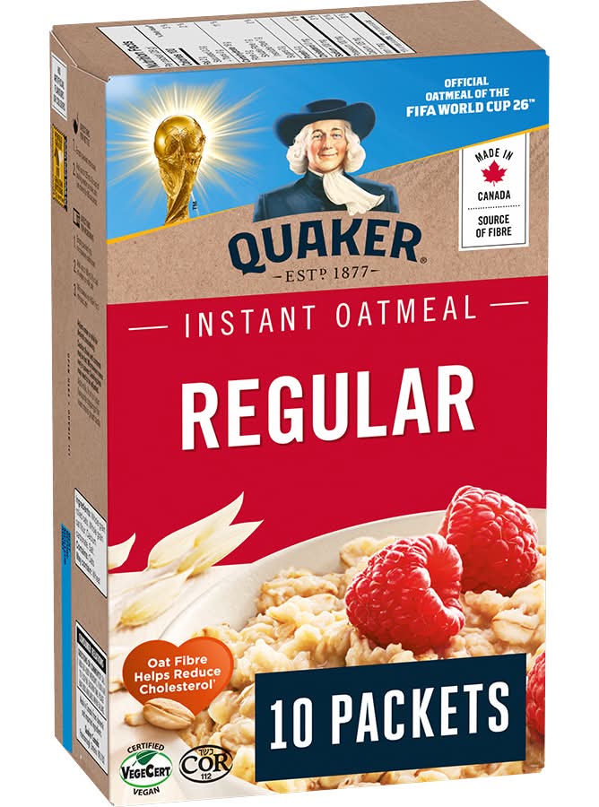 Quaker Regular Instant Oatmeal (280 g, 10 ct)