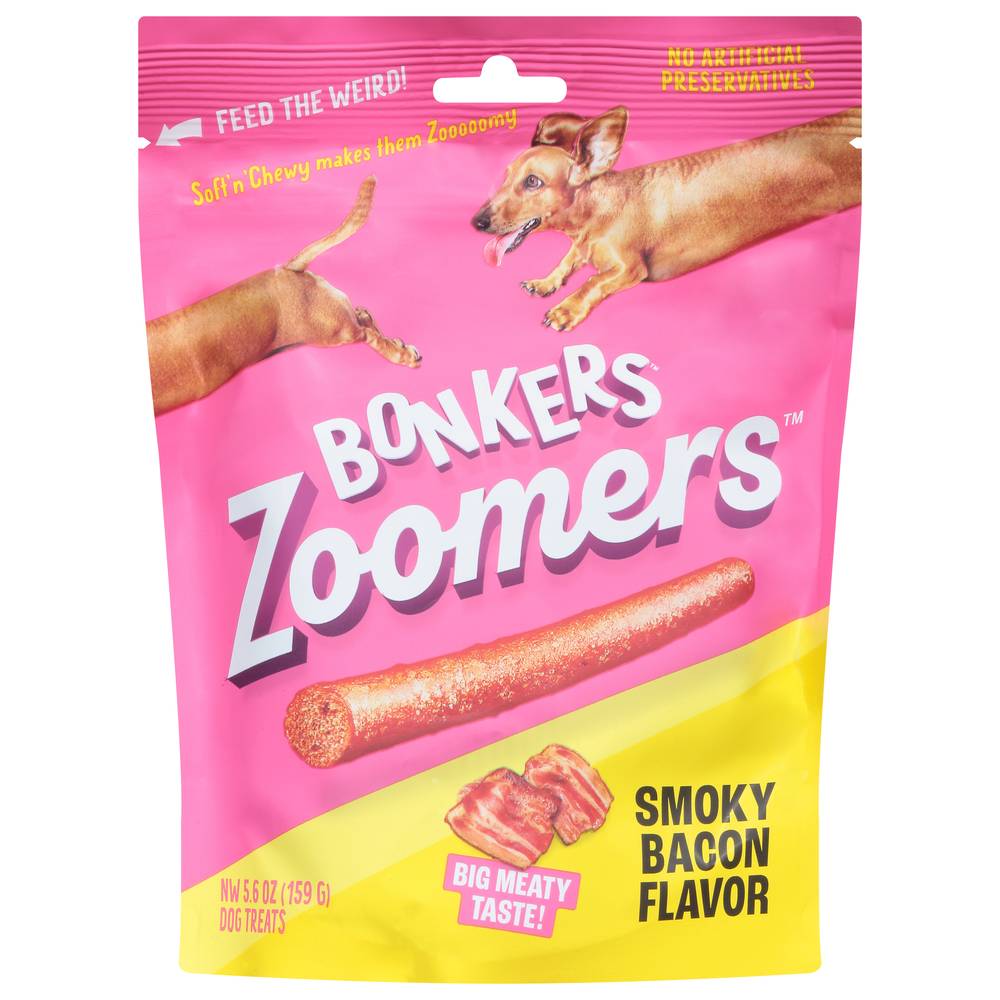 Bonkers Zoomers Dog Treats (smoky bacon )