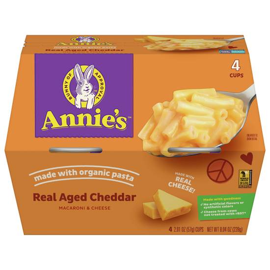 Annie's Real Aged Cheddar Macaroni & Cheese (4 ct)