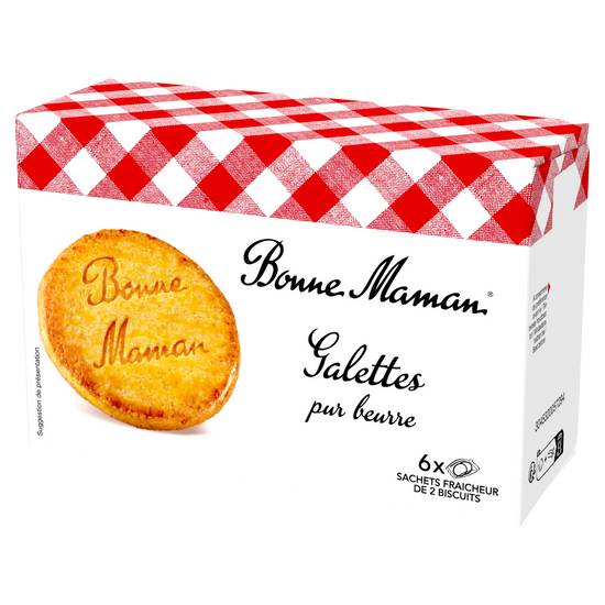 Bonne Maman - Biscuits galettes pur beurre les 6 sachets de 2