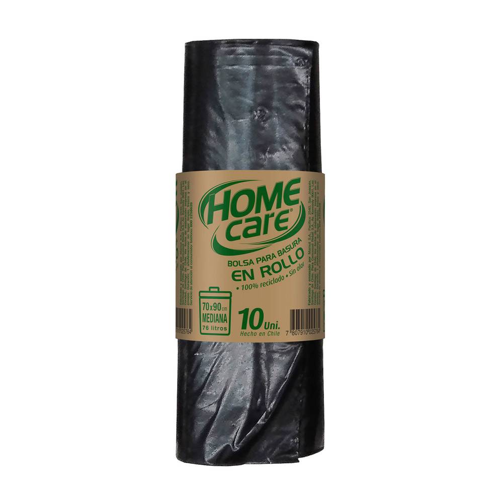 Home care bolsa de basura mediana (10 un)