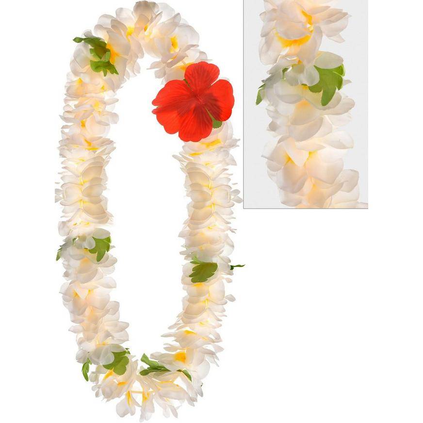 Party City White Plumeria Lei (40in)