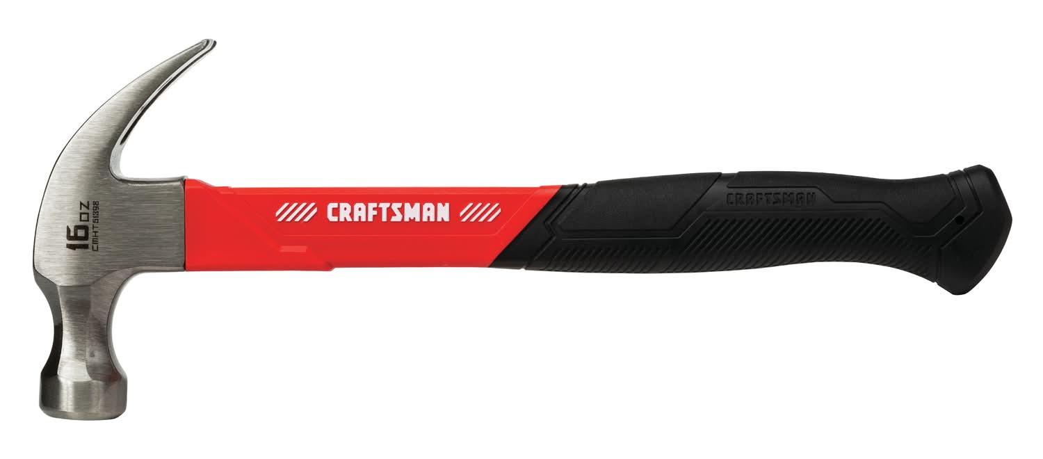 Craftsman 16 Oz Smooth Face General Purpose Claw Hammer 10.75 In. Fiberglass Handle