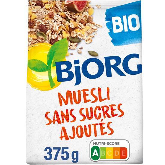 Bjorg - Céréales muesli bio sans sucres ajoutés (375g)