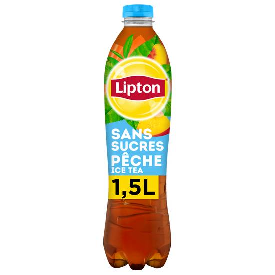 Lipton - Thé glacé saveur pêche sans sucres (1.5 L)