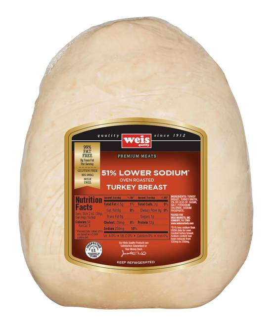 Weis Quality Turkey Breast Low Salt