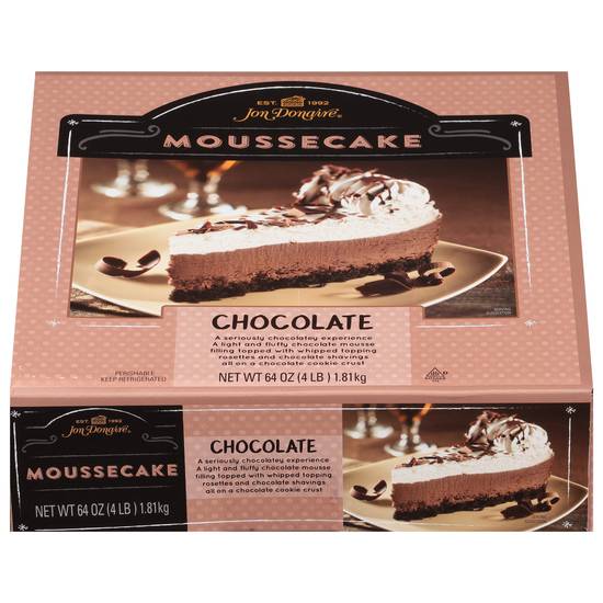 Jon Donaire Chocolate Mousse Cake 10'', 14-slice (64 oz)
