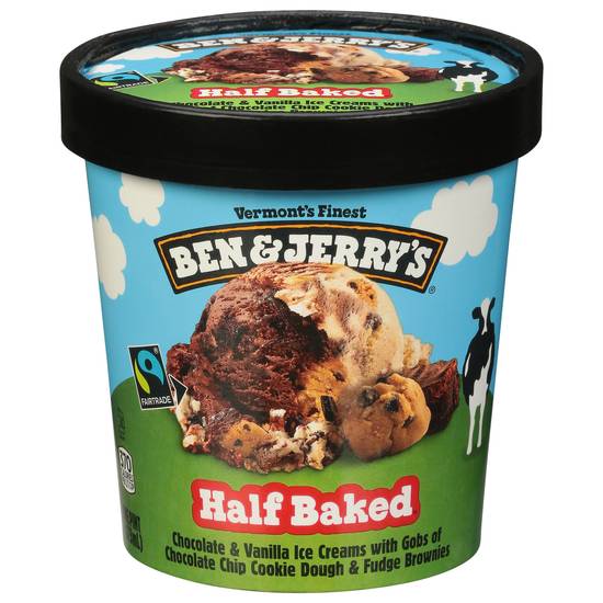 Ben & Jerry's Half Baked Ice Cream (chocolate & vanilla)