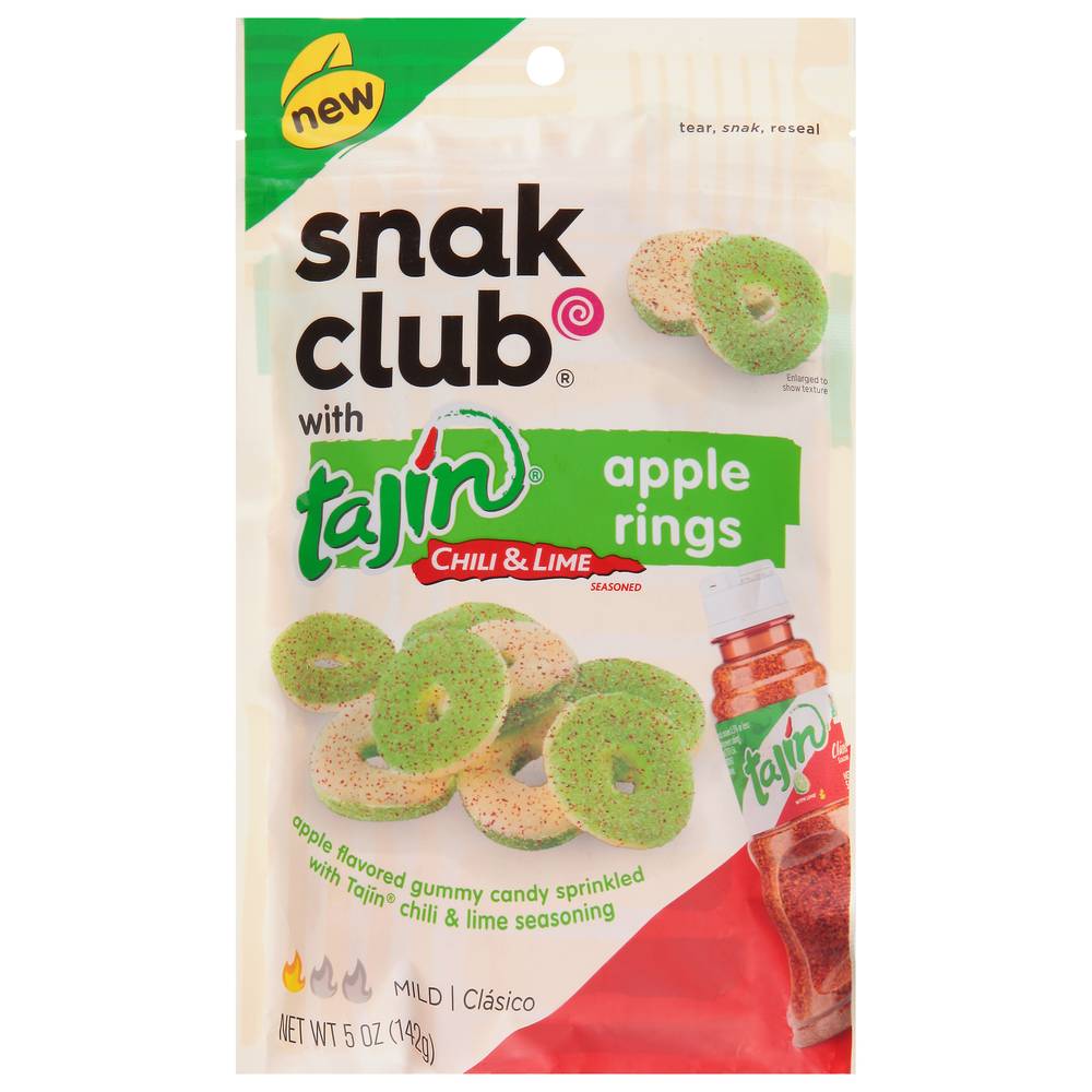 Snak Club Tajin Chili and Lime Rings Snacks (apple)