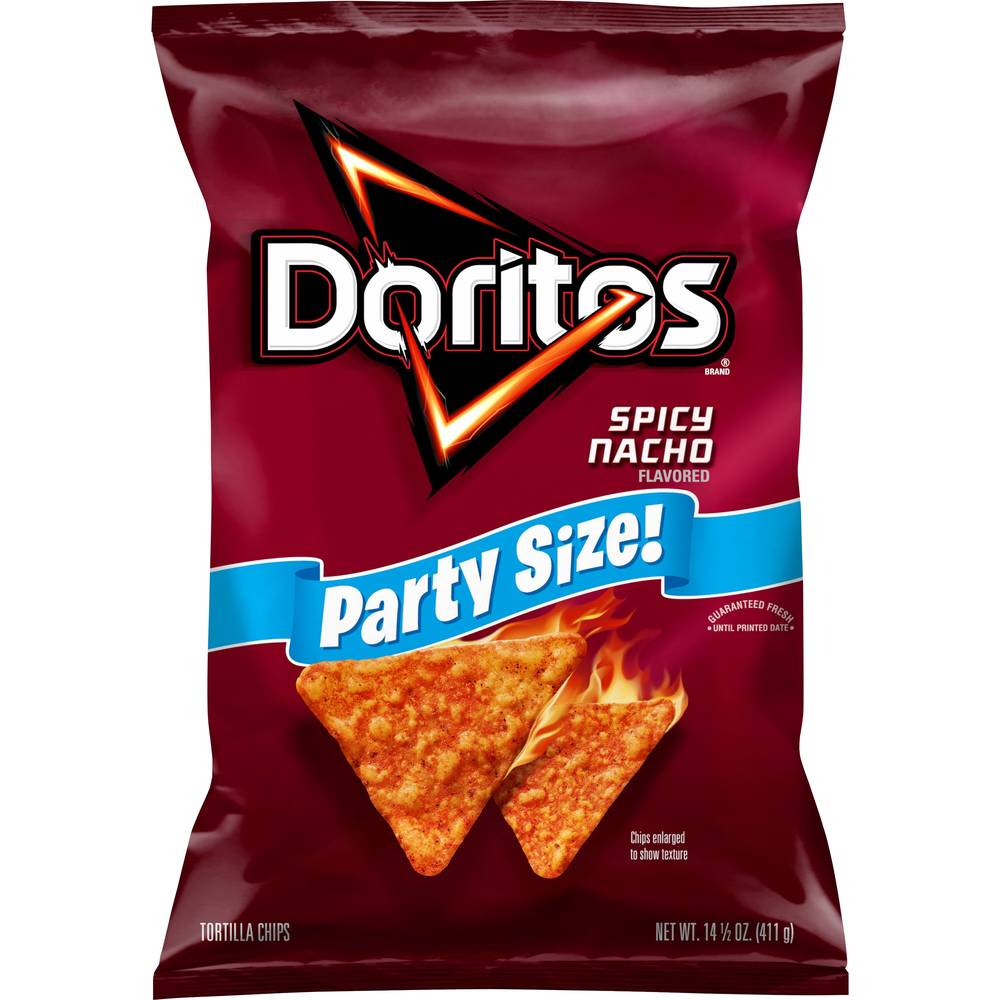 Doritos Party Size Tortilla Chips (spicy nacho)