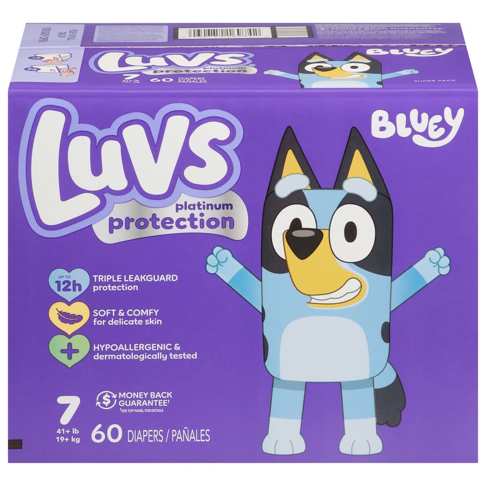 Luvs Platinum Protection Baby Diapers, 7 (60 ct)
