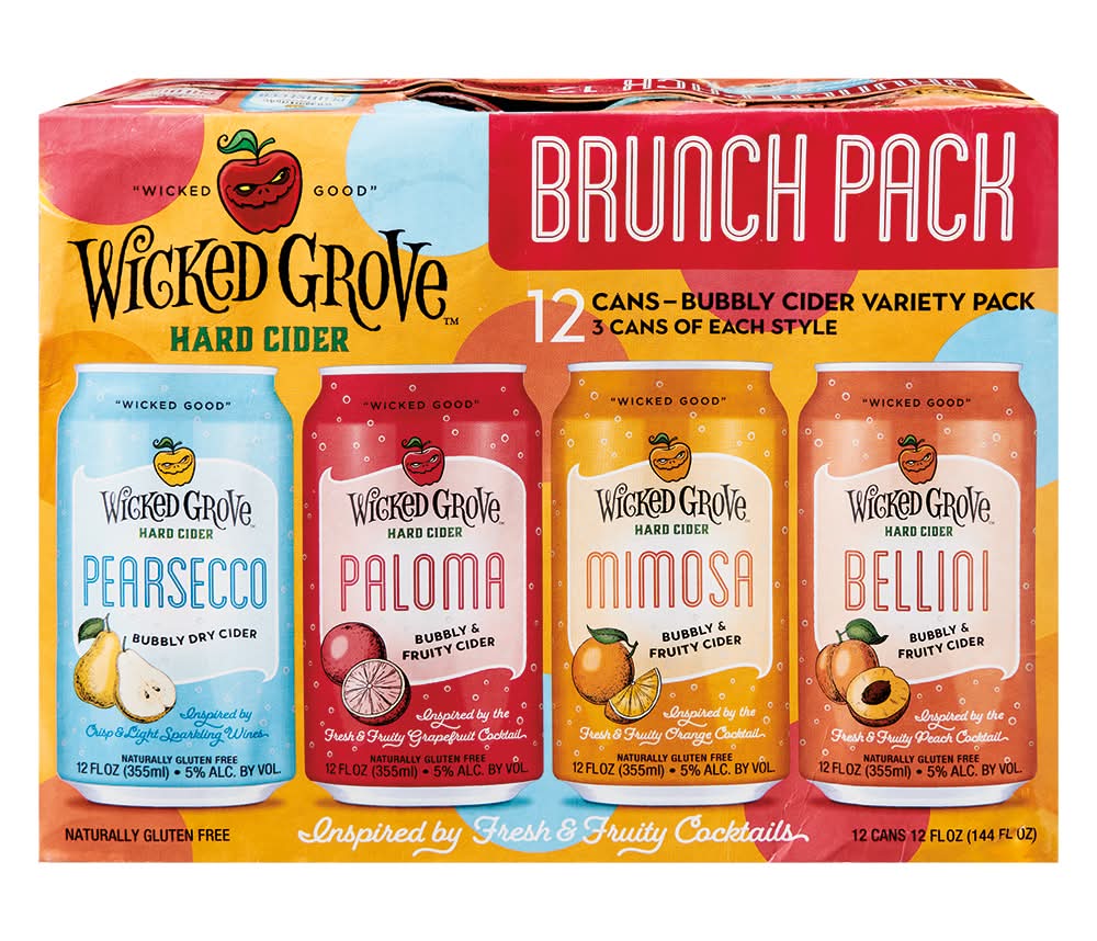 Wicked Grove Hard Cider Brunch pack (12 x 12 fl oz)