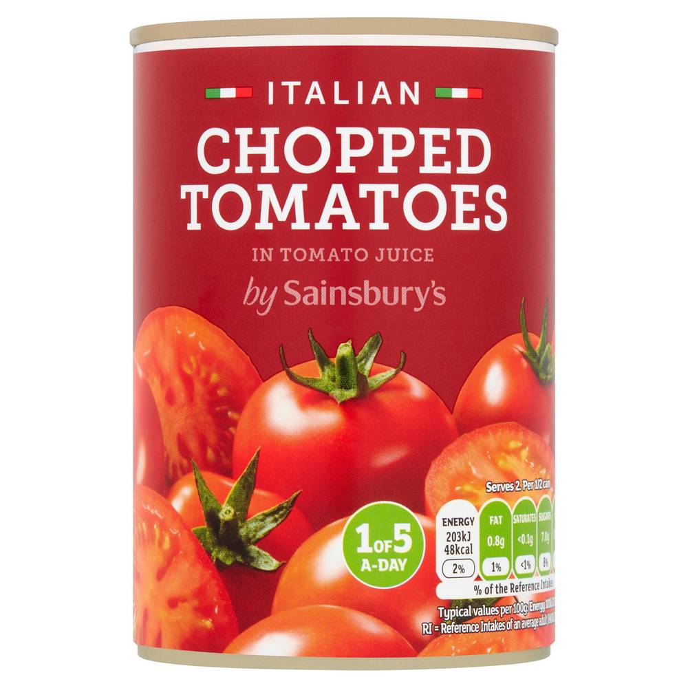 Sainsbury's Chopped Tomatoes Can 400g