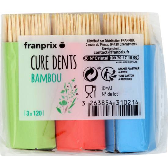 Cure-dents Franprix 3x120