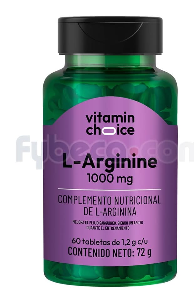 Vit Ch L-Arginine 1000 Mg Tabs F/60