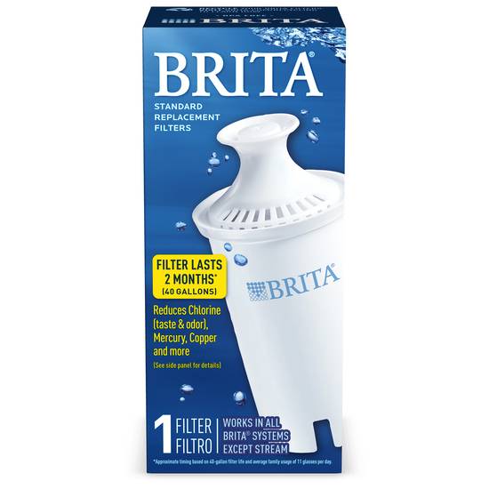 Brita Standard Water Filter Replacement Filters for Pitchers & Dispensers (1 ct)