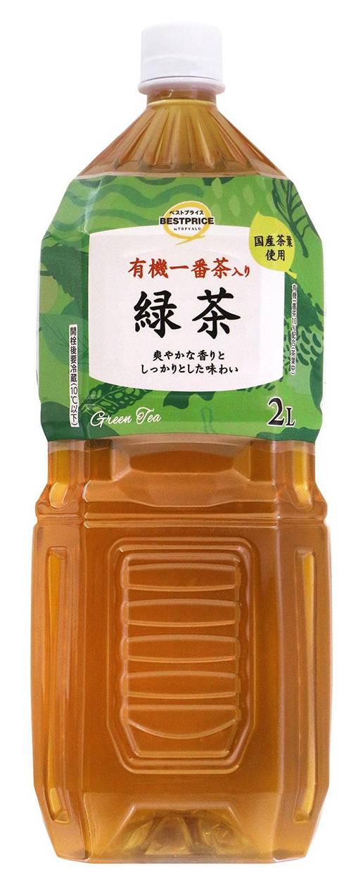 トップバリュ ベストプライス 有機一番茶入り 緑茶 (2L)