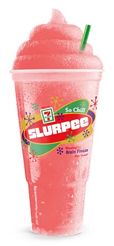 Extra Large Slurpee Powerade Blood Orange Kick