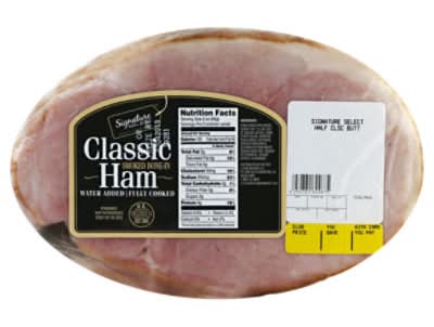 Signature Select Half Classic Butt Bone In Ham - 10.25 Lb