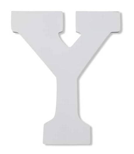 Make Market Mdf Whimsy Letter, 9", White