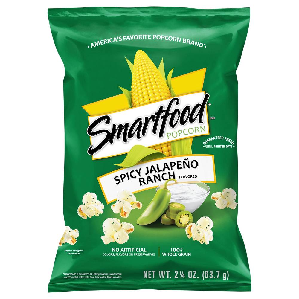 Smartfood Popcorn Spicy Jalapeno Ranch Flavored