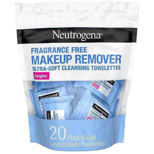 Neutrogena Fragrance-Free Makeup Remover Face Wipe Singles - 20.0 ea