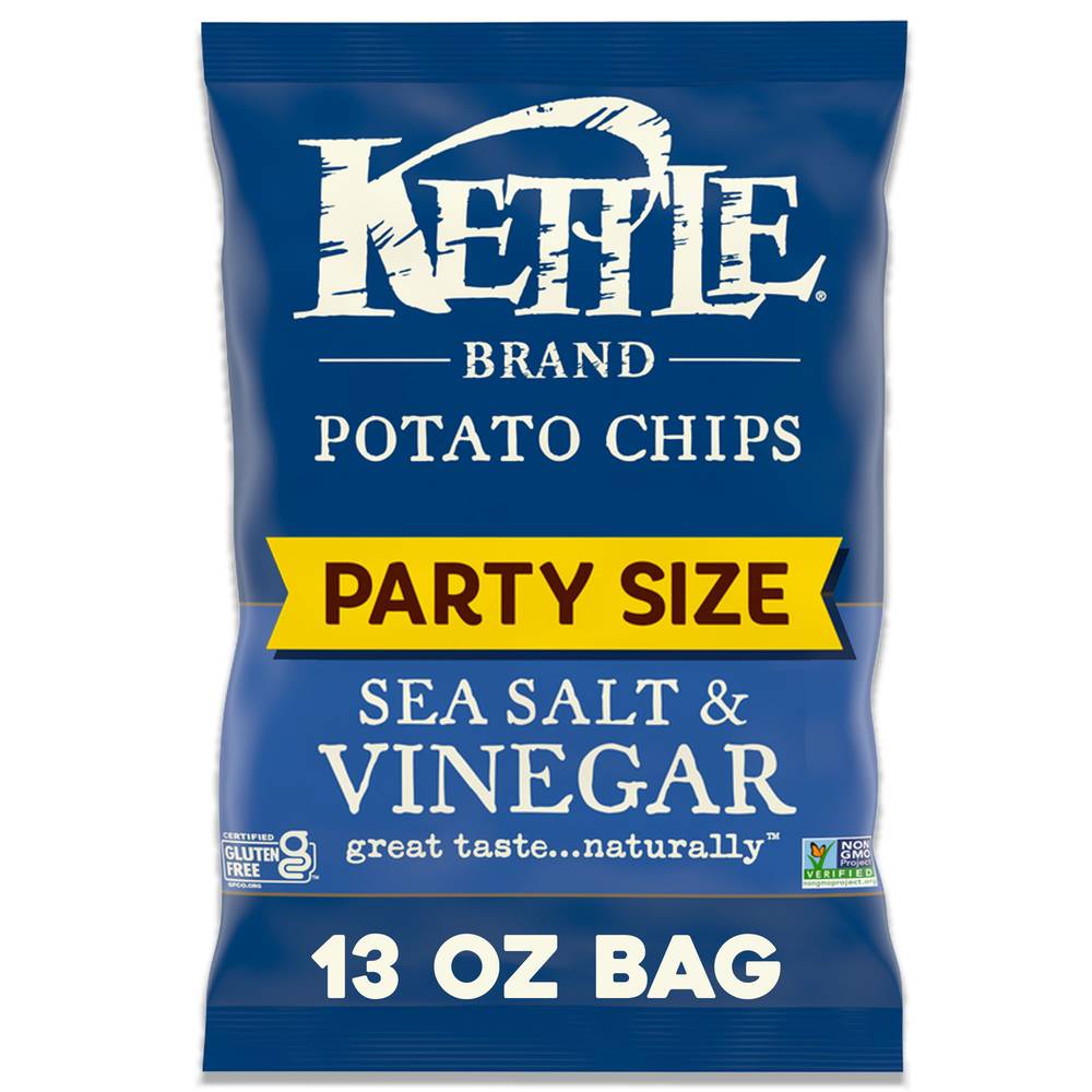 Kettle Brand Party Size Potato Vinegar Chips (sea salt)