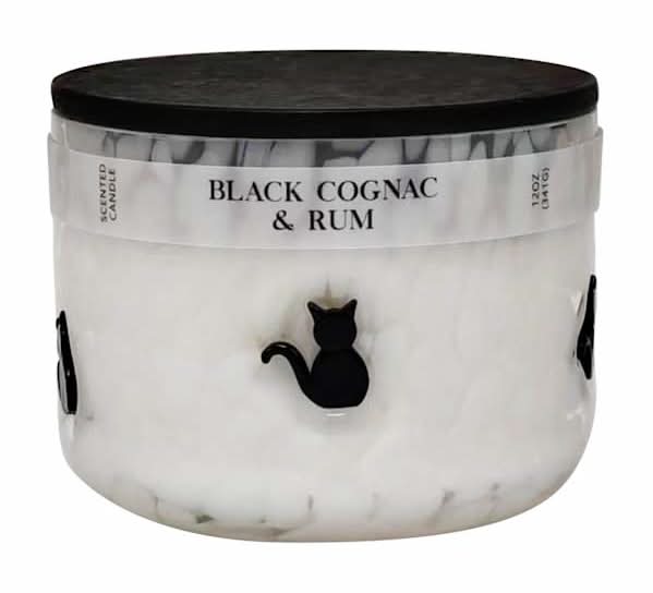 Black Cognac & Rum Scented Icon Jar Candle, 12oz